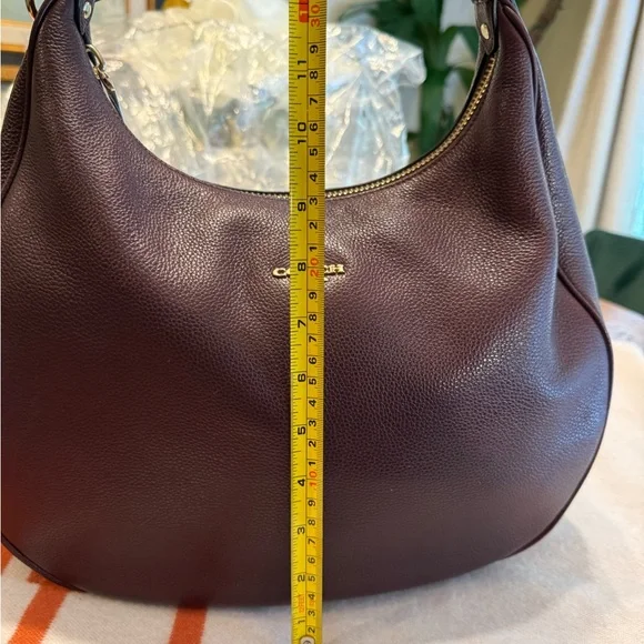 Coach Dark burgundy Leather Hobo Bag - Picture 2 of 16